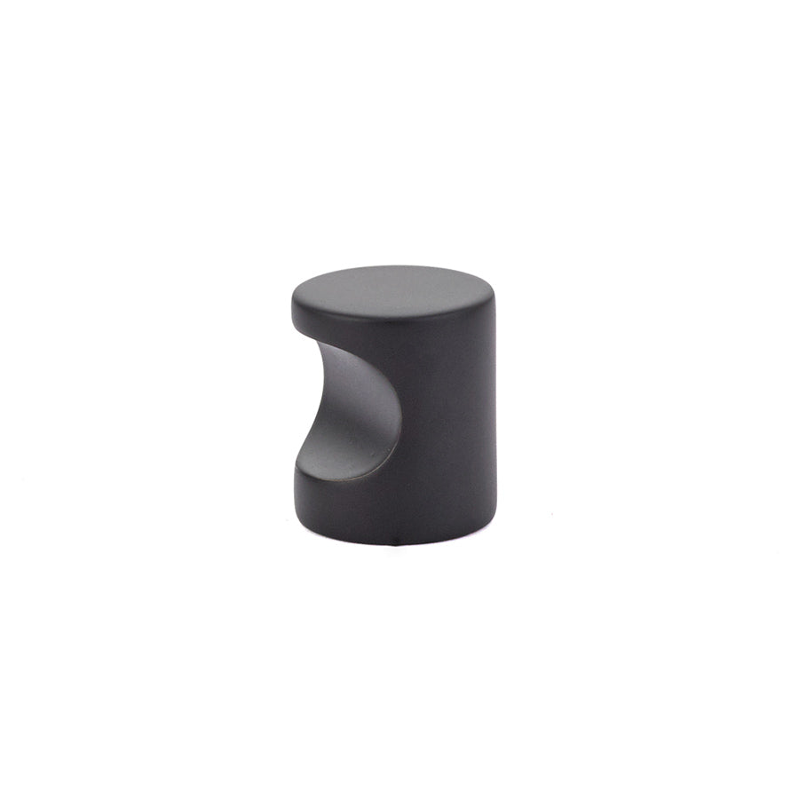 Emtek 86150US19 Small Modern Finger Cabinet Pull Flat Black Finish Main image