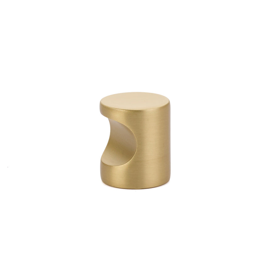 Emtek 86150US4 Small Modern Finger Cabinet Pull Satin Brass Finish Main image