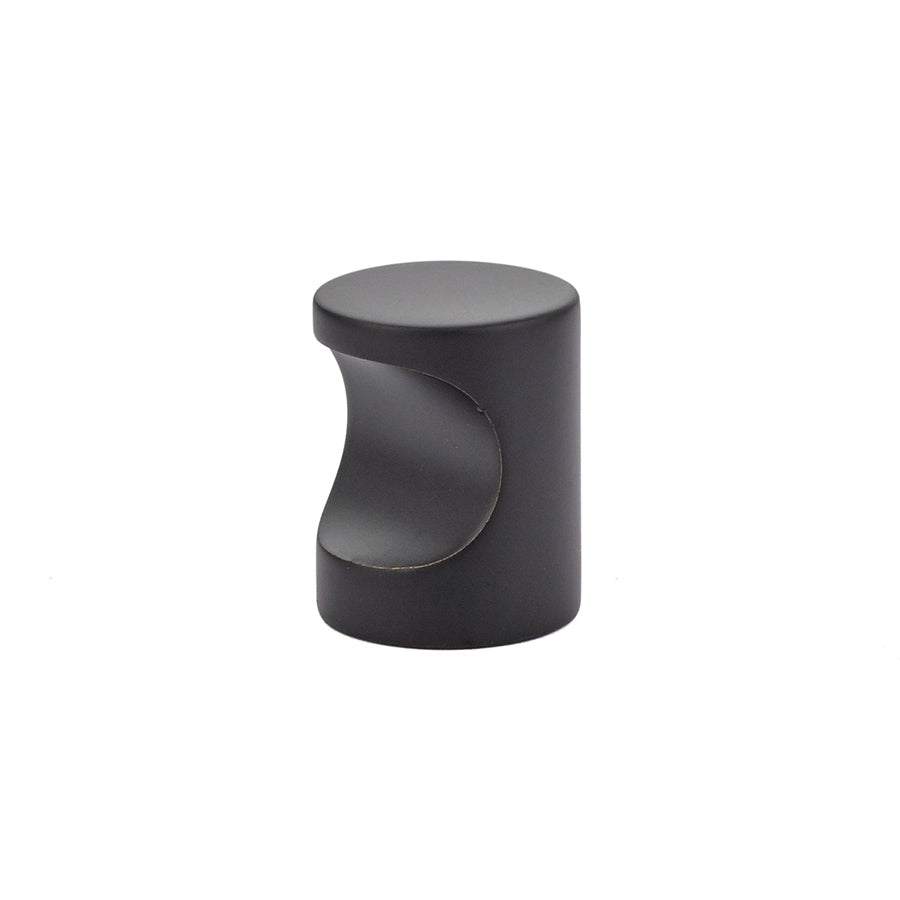 Emtek 86151US19 Large Modern Finger Cabinet Pull Flat Black Finish Main image