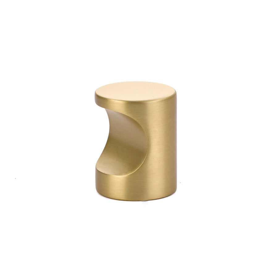 Emtek 86151US4 Large Modern Finger Cabinet Pull Satin Brass Finish Main image