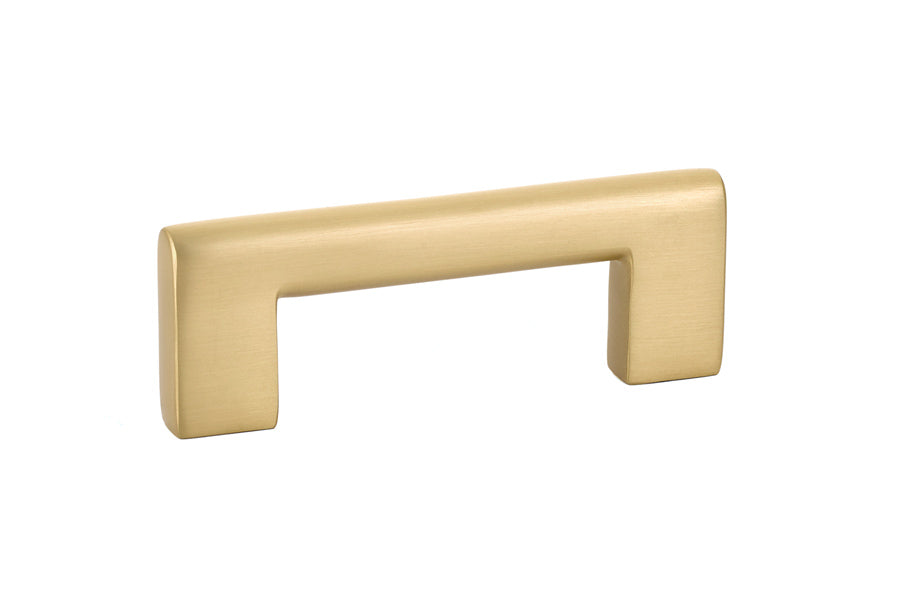 Emtek 86161US4 Trail Cabinet Pull with 3" Center To Center Satin Brass Finish Main image