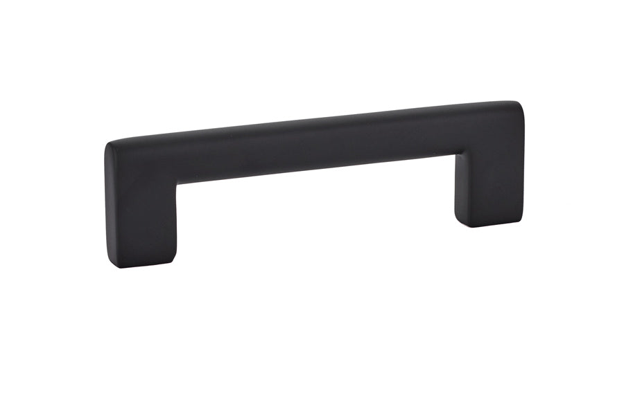 Emtek 86163US19 Trail Cabinet Pull with 4" Center To Center Flat Black Finish Main image