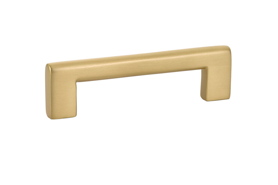 Emtek 86163US4 Trail Cabinet Pull with 4" Center To Center Satin Brass Finish Main image