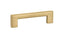 Emtek 86163US4 Trail Cabinet Pull with 4" Center To Center Satin Brass Finish