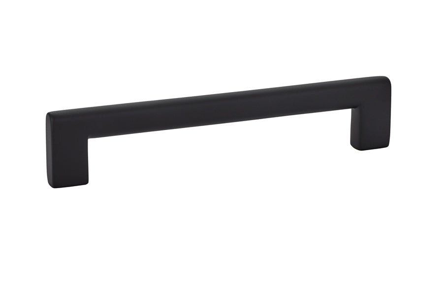 Emtek 86164US19 Trail Cabinet Pull with 6" Center To Center Flat Black Finish Main image