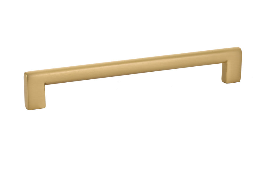 Emtek 86165US4 Trail Cabinet Pull with 8" Center To Center Satin Brass Finish Main image