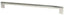 Emtek 86166US15 Trail Cabinet Pull with 12" Center To Center Satin Nickel Finish