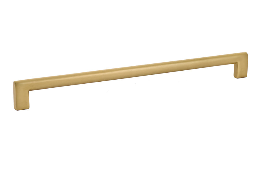 Emtek 86166US4 Trail Cabinet Pull with 12" Center To Center Satin Brass Finish Main image
