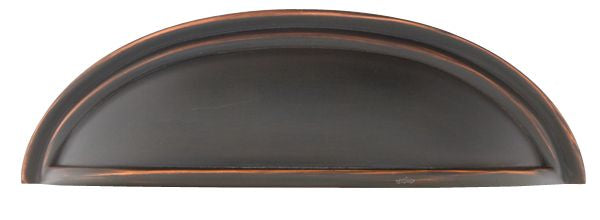 Emtek 86173US10B Cup Cabinet Pull with 4" Center To Center Oil Rubbed Bronze Finish Main image
