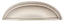 Emtek 86173US15 Cup Cabinet Pull with 4" Center To Center Satin Nickel Finish