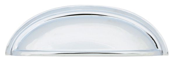 Emtek 86173US26 Cup Cabinet Pull with 4" Center To Center Polished Chrome Finish Main image