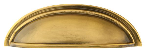 Emtek 86173US7 Cup Cabinet Pull with 4" Center To Center French Antique Brass Finish Main image