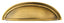 Emtek 86173US7 Cup Cabinet Pull with 4" Center To Center French Antique Brass Finish
