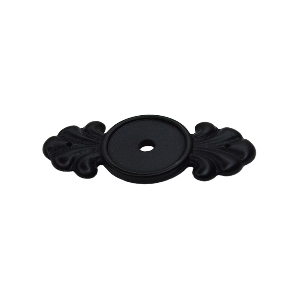 Emtek 86234FB Tuscany Bronze Backplate for Cabinet Knob Flat Black Bronze Finish Main image