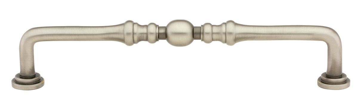 Emtek 86248US15A Spindle Cabinet Pull with 6" Center To Center Pewter Finish Main image
