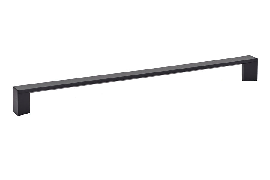 Emtek 86267US19 Trinity Cabinet Pull with 10" Center To Center Flat Black Finish Main image