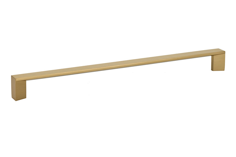Emtek 86267US4 Trinity Door Pull with 10" Center to Center Satin Brass Finish Main image
