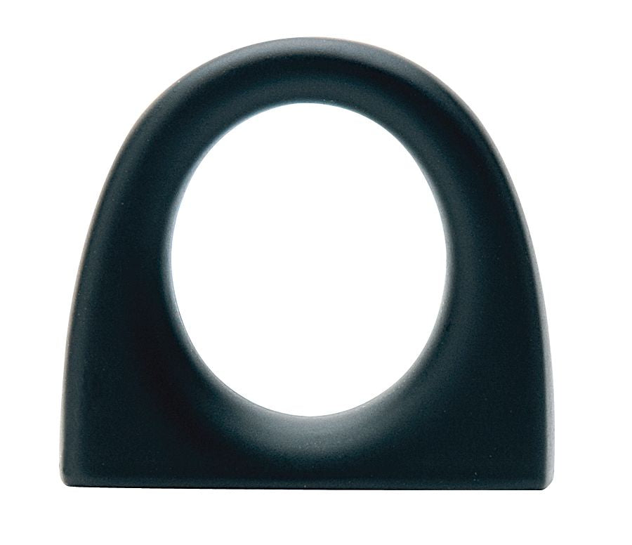 Emtek 86270US19 Ring Cabinet Knob with 1" Center to Center Flat Black Finish Main image
