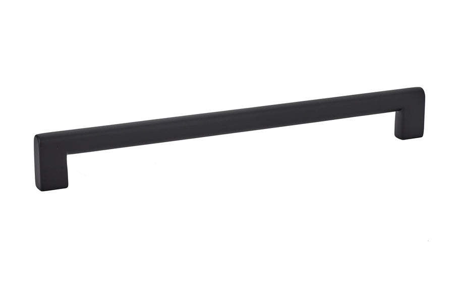 Emtek 86273US19 Trail Cabinet Pull with 10" Center To Center Flat Black Finish Main image