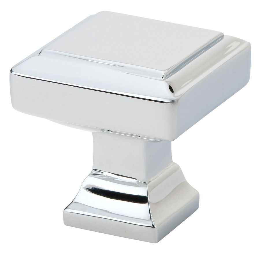 Emtek 86296US26 Geometric Square 1-3/8" Cabinet Knob Polished Chrome Finish Main image