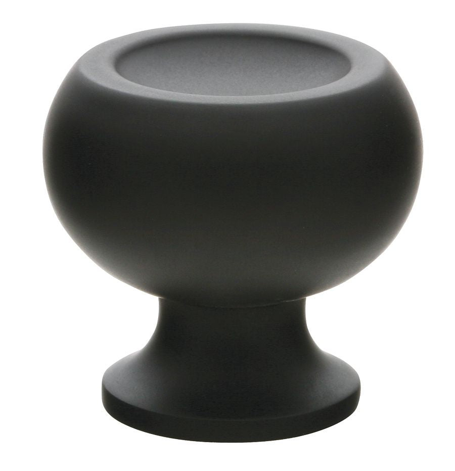 Emtek 86315US19 Atomic 1-1/4" Cabinet Knob Flat Black Finish Main image