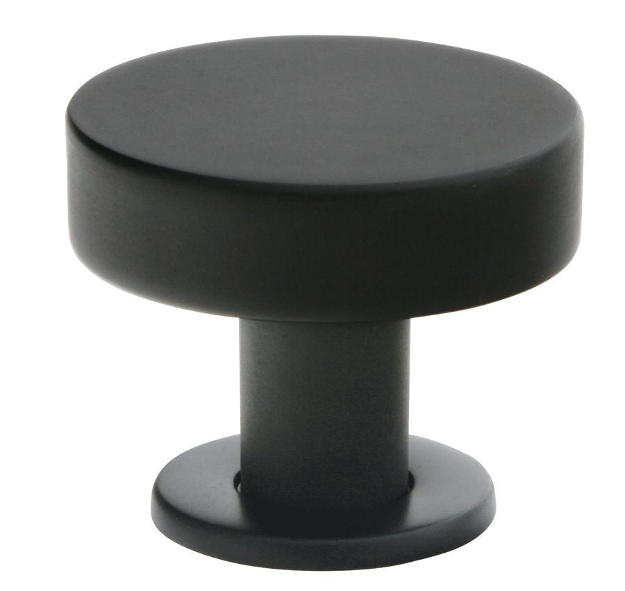 Emtek 86322US19 Cadet 1-1/4" Cabinet Knob Flat Black Finish Main image