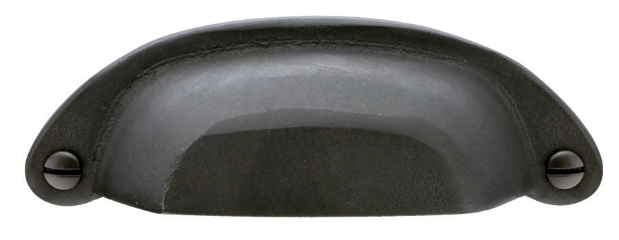 Emtek 86326FB Bronze Ranch Bin Cabinet Pull with 3" Center to Center Flat Black Bronze Finish Main image