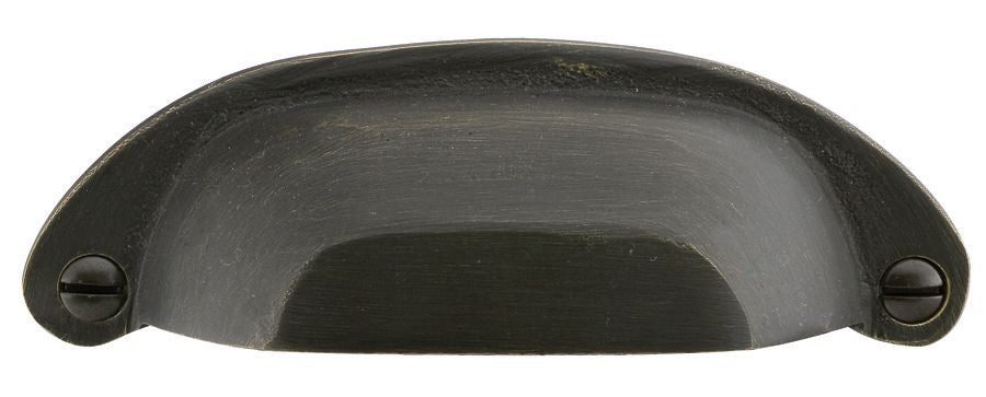 Emtek 86327MB Bronze Ranch Bin Cabinet Pull with 4" Center to Center Medium Bronze Finish Main image