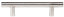 Emtek 86358US26 Brass Bar Cabinet Pull with 3" Center to Center Polished Chrome Finish