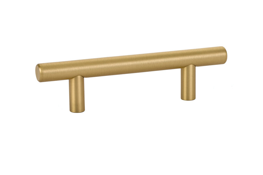 Emtek 86358US4 Brass Bar Cabinet Pull with 3" Center to Center Satin Brass Finish Main image