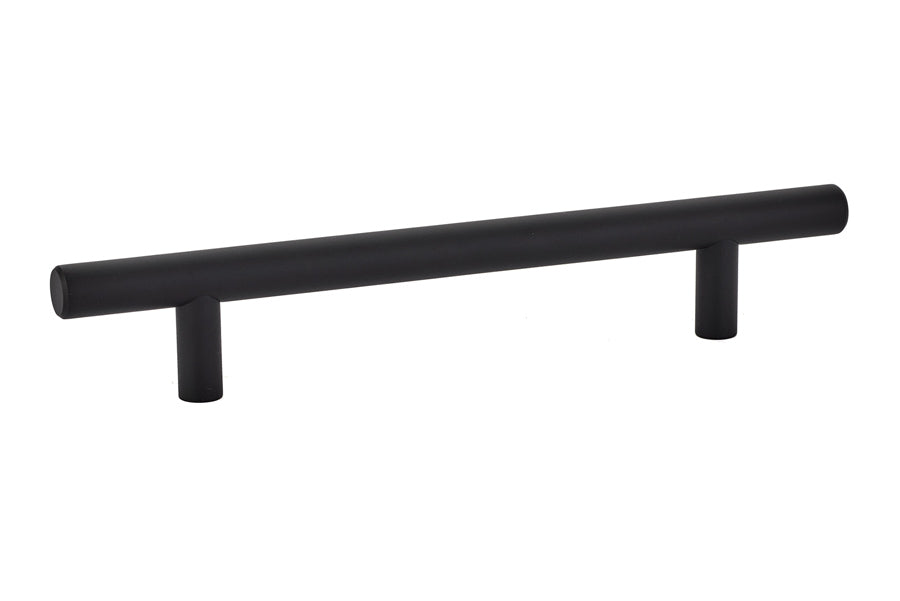Emtek 86361US19 Brass Bar Cabinet Pull with 5" Center to Center Flat Black Finish Main image