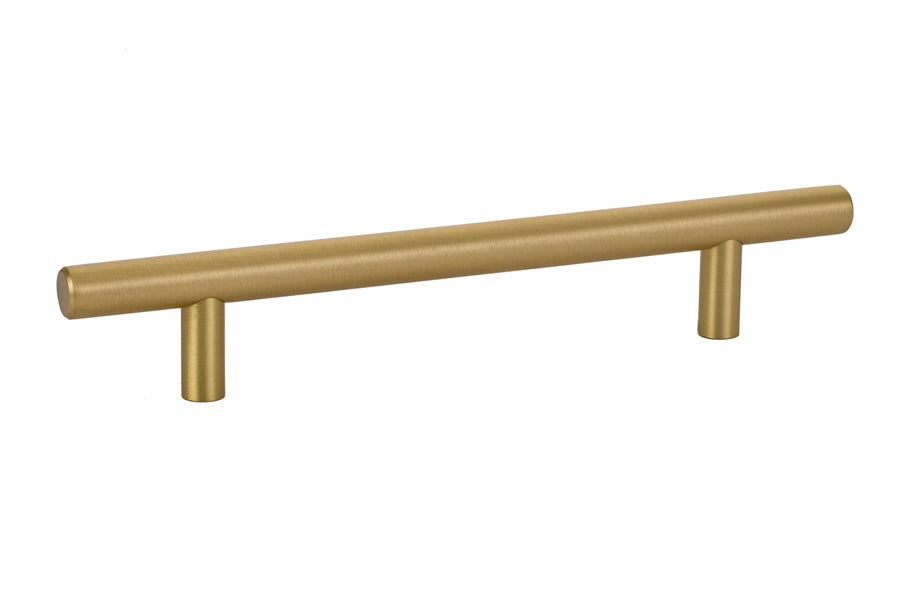 Emtek 86361US4 Brass Bar Cabinet Pull with 5" Center to Center Satin Brass Finish Main image