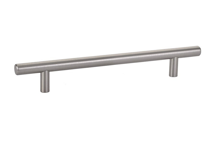 Emtek 86362US15 Brass Bar Cabinet Pull 6" Center to Center Satin Nickel Finish Main image