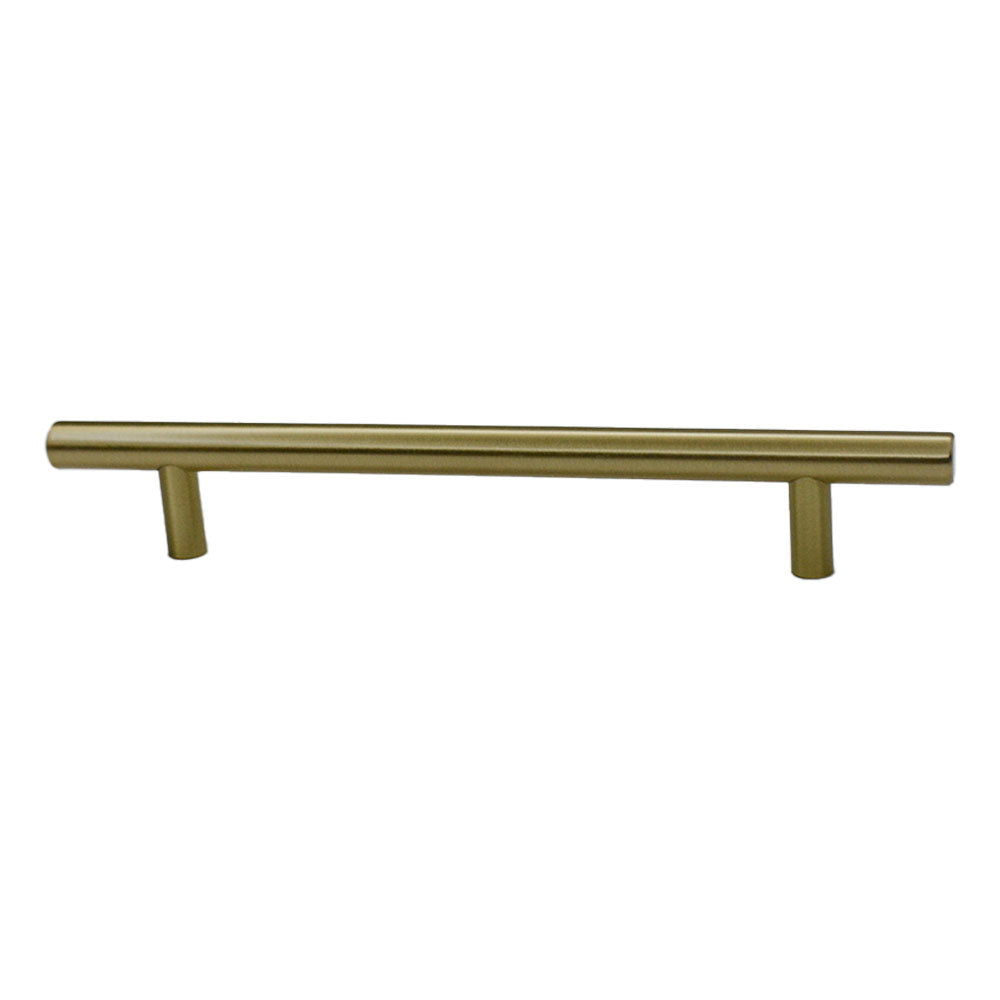 Emtek 86362US4 Brass Bar Cabinet Pull with 6" Center to Center Satin Brass Finish Main image