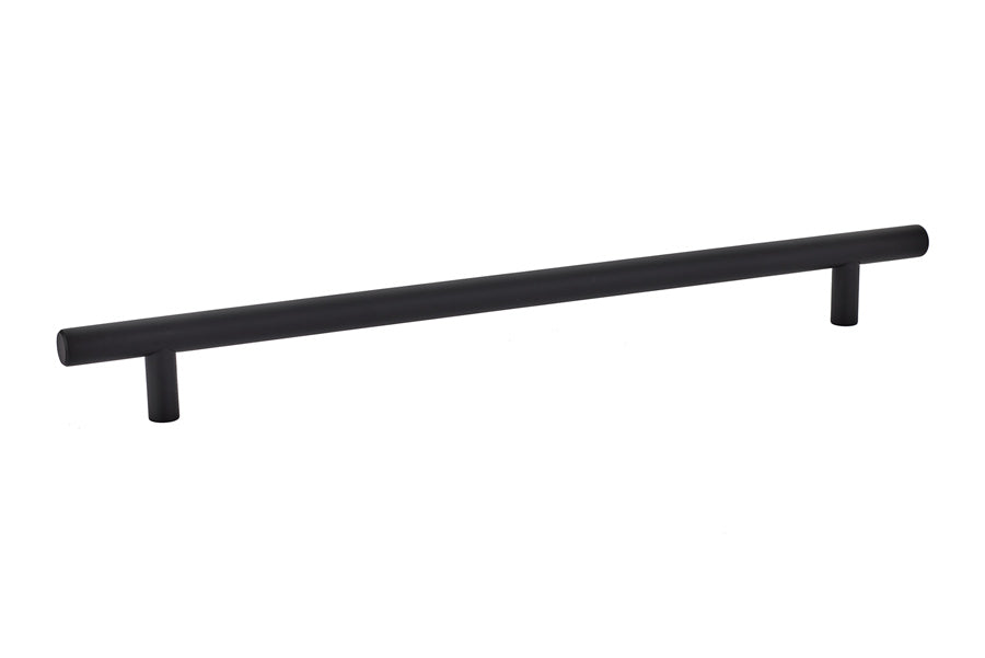 Emtek 86364US19 Brass Bar Cabinet Pull with 10" Center to Center Flat Black Finish Main image