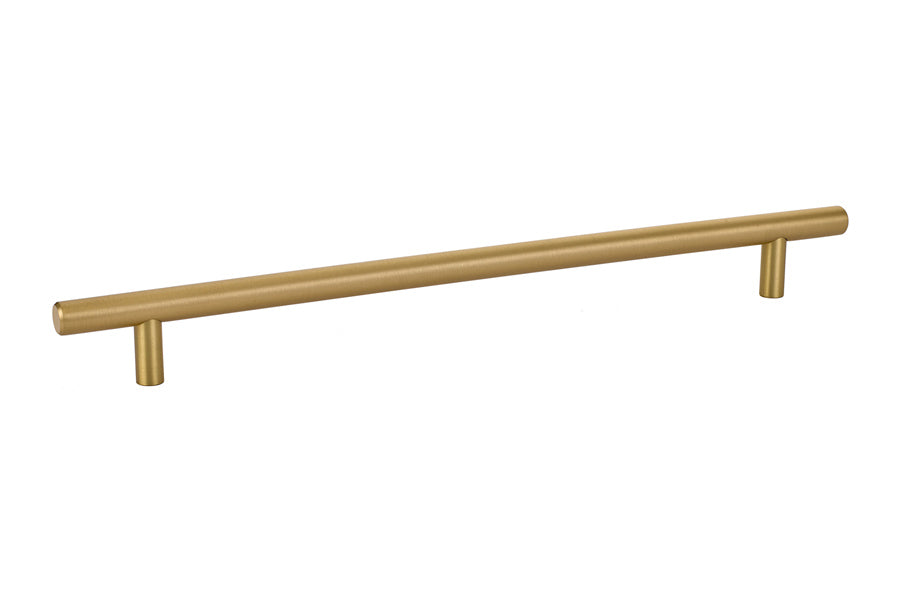 Emtek 86364US4 Brass Bar Cabinet Pull with 10" Center to Center Satin Brass Finish Main image