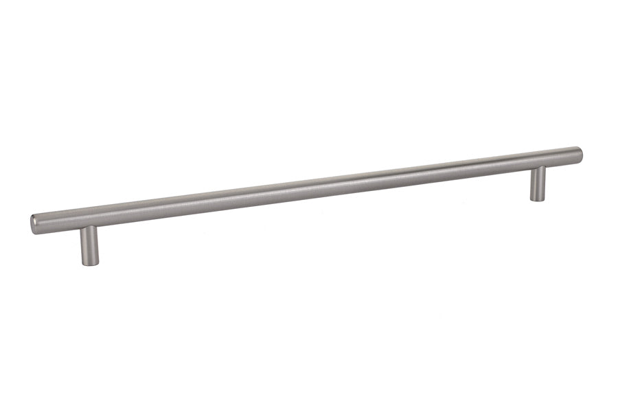 Emtek 86365US15 Brass Bar Cabinet Pull with 12" Center to Center Satin Nickel Finish Main image