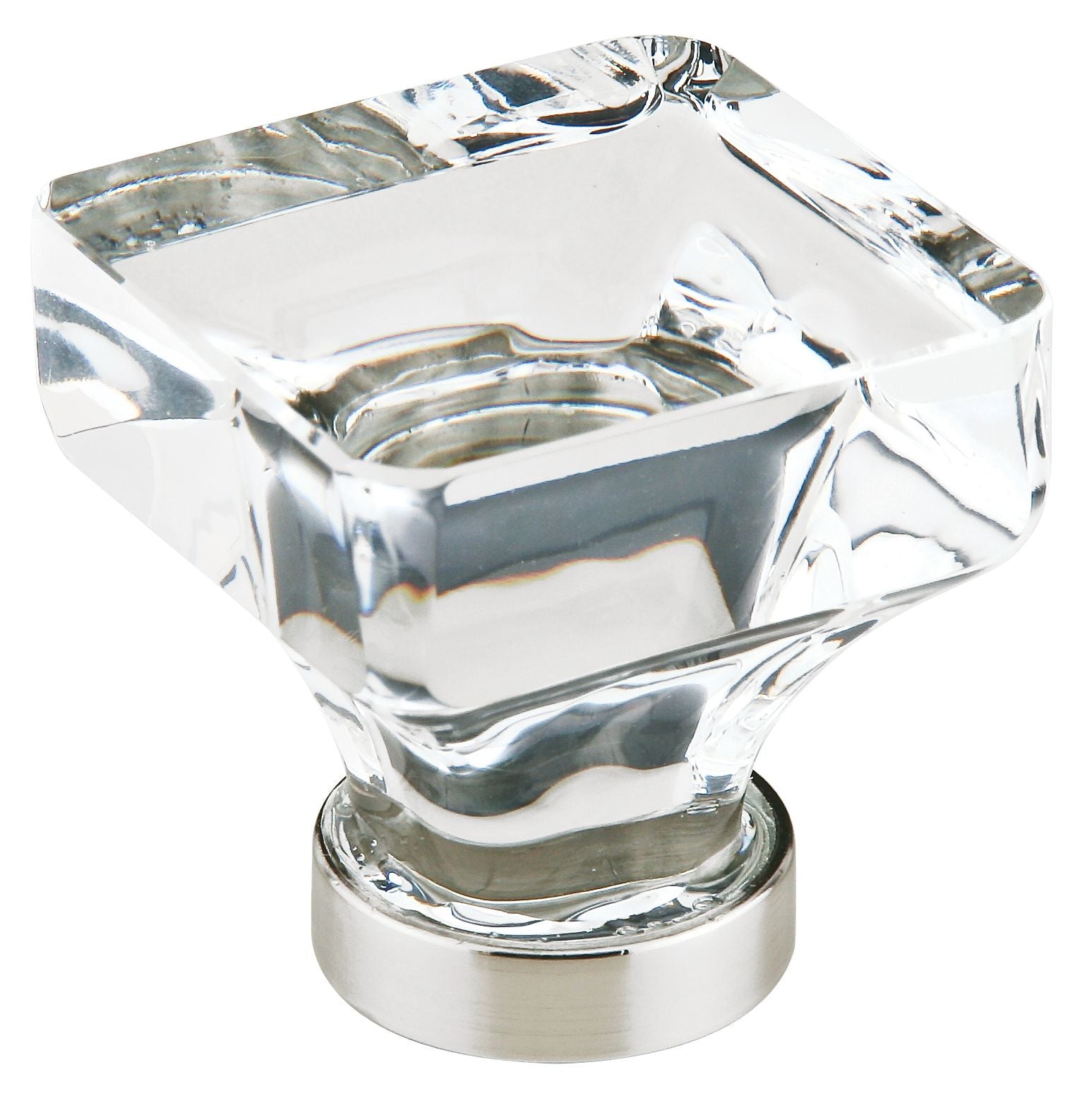 Emtek 86403US15 Square 1-3/8" Cabinet Knob Satin Nickel Finish Main image