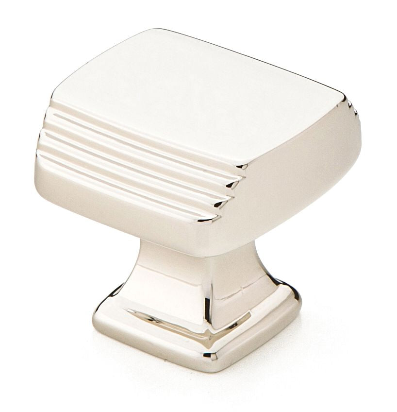Emtek 86421US14 Art Deco 1-1/4" Cabinet Knob Polished Nickel Lifetime Finish Main image