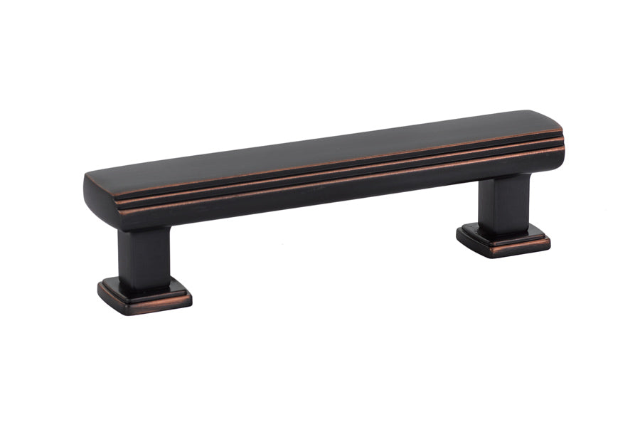 Emtek 86422US10B Art Deco Cabinet Pull with 3-1/2" Center to Center Oil Rubbed Bronze Finish Main image