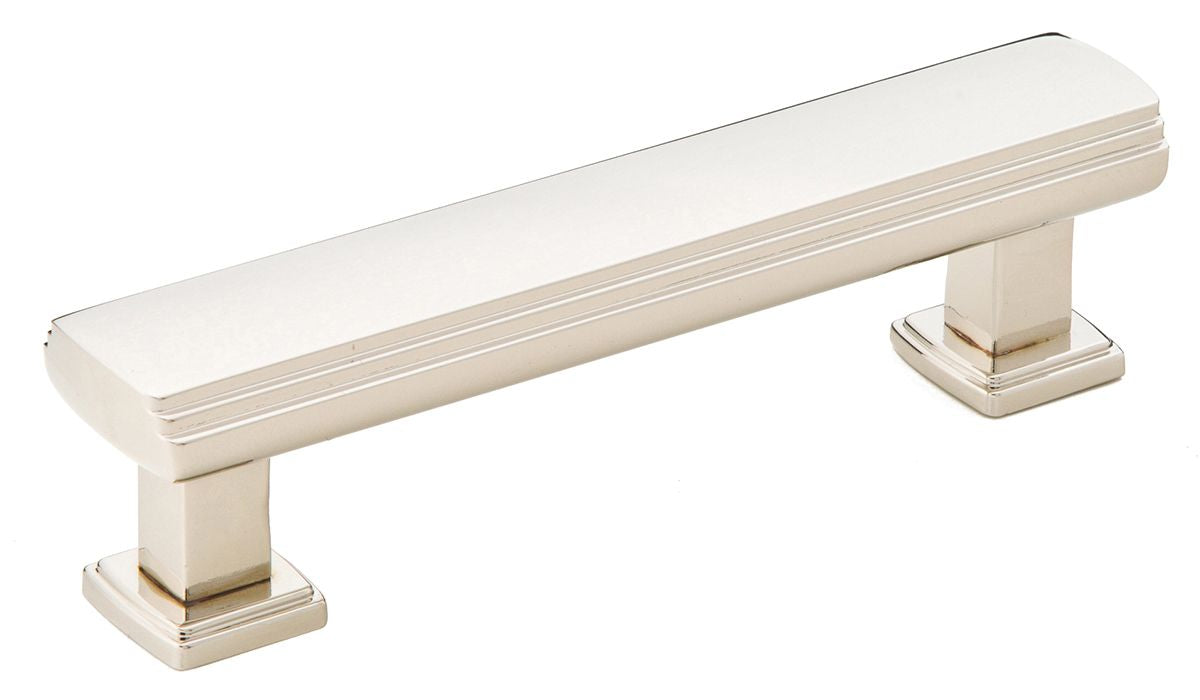 Emtek 86422US15 Art Deco Cabinet Pull with 3-1/2" Center to Center Satin Nickel Finish Main image