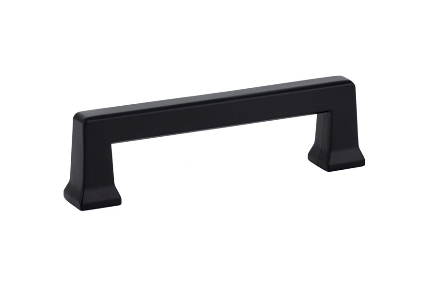 Emtek 86424US19 Alexander Cabinet Pull with 3-1/2" Center to Center Flat Black Finish Main image