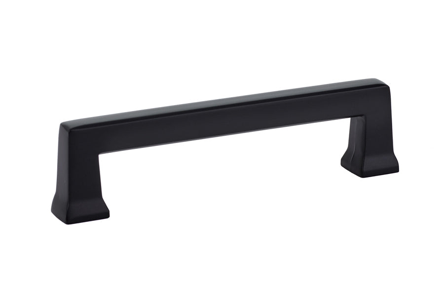 Emtek 86425US19 Alexander Cabinet Pull with 4" Center to Center Flat Black Finish Main image