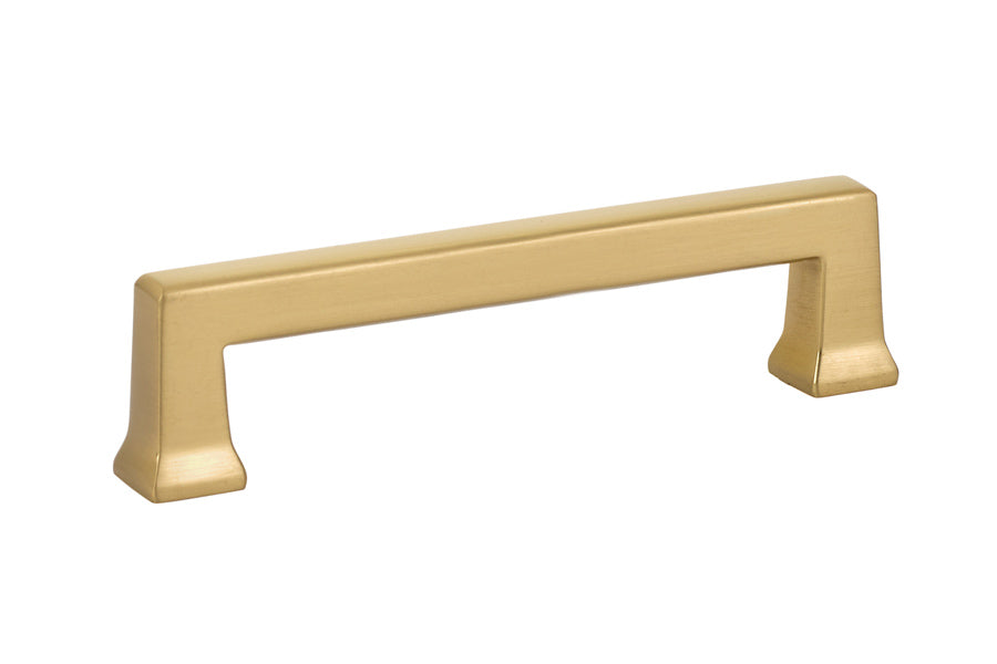 Emtek 86425US4 Alexander Cabinet Pull with 4" Center to Center Satin Brass Finish Main image