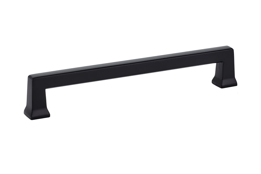 Emtek 86426US19 Alexander Cabinet Pull with 6" Center to Center Flat Black Finish Main image