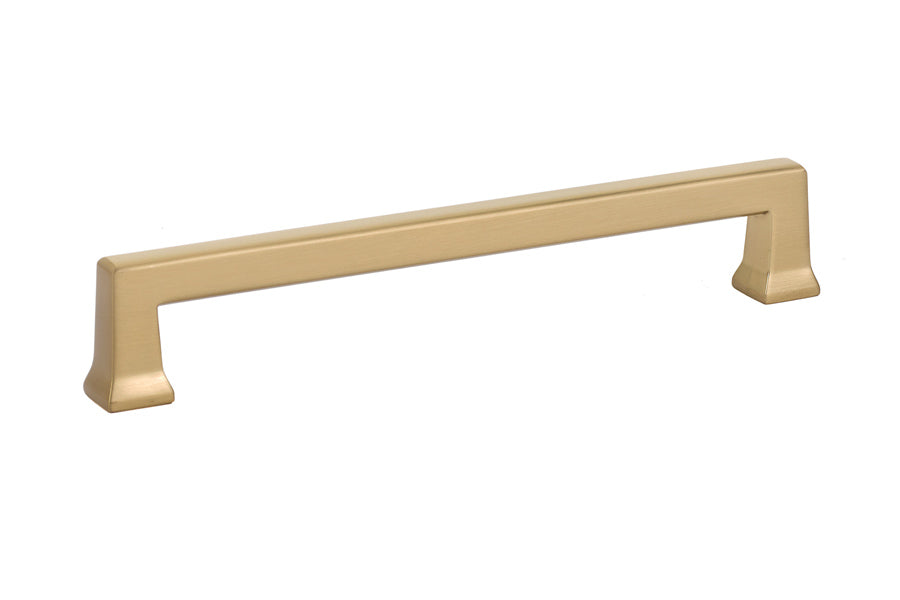 Emtek 86426US4 Alexander Cabinet Pull with 6" Center to Center Satin Brass Finish Main image
