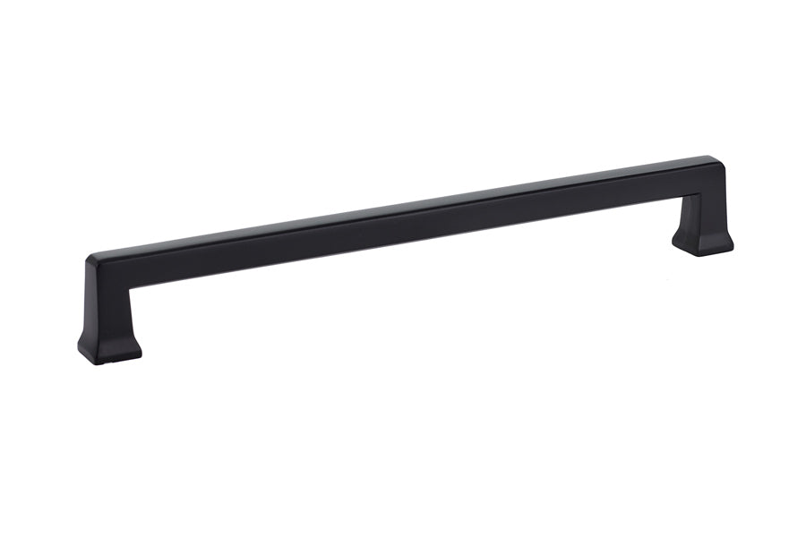 Emtek 86427US19 Alexander Cabinet Pull with 8" Center to Center Flat Black Finish Main image