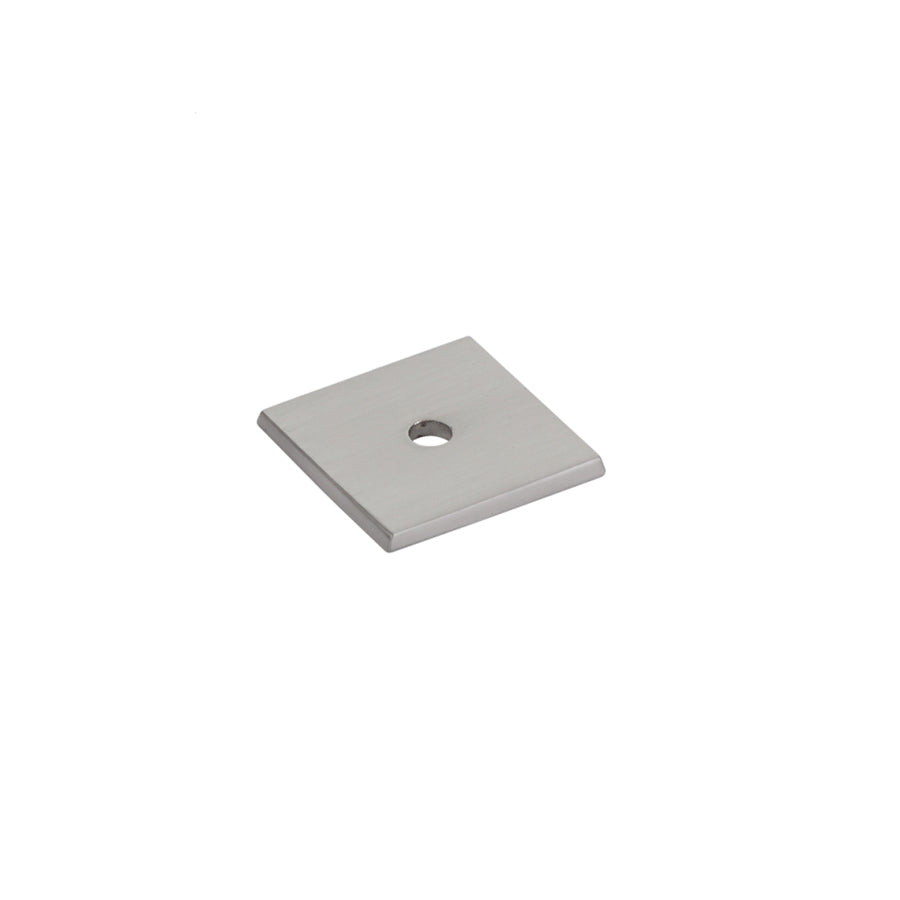 Emtek 86434US15 Art Deco Square Backplate for Cabinet Knob Satin Nickel Finish Main image