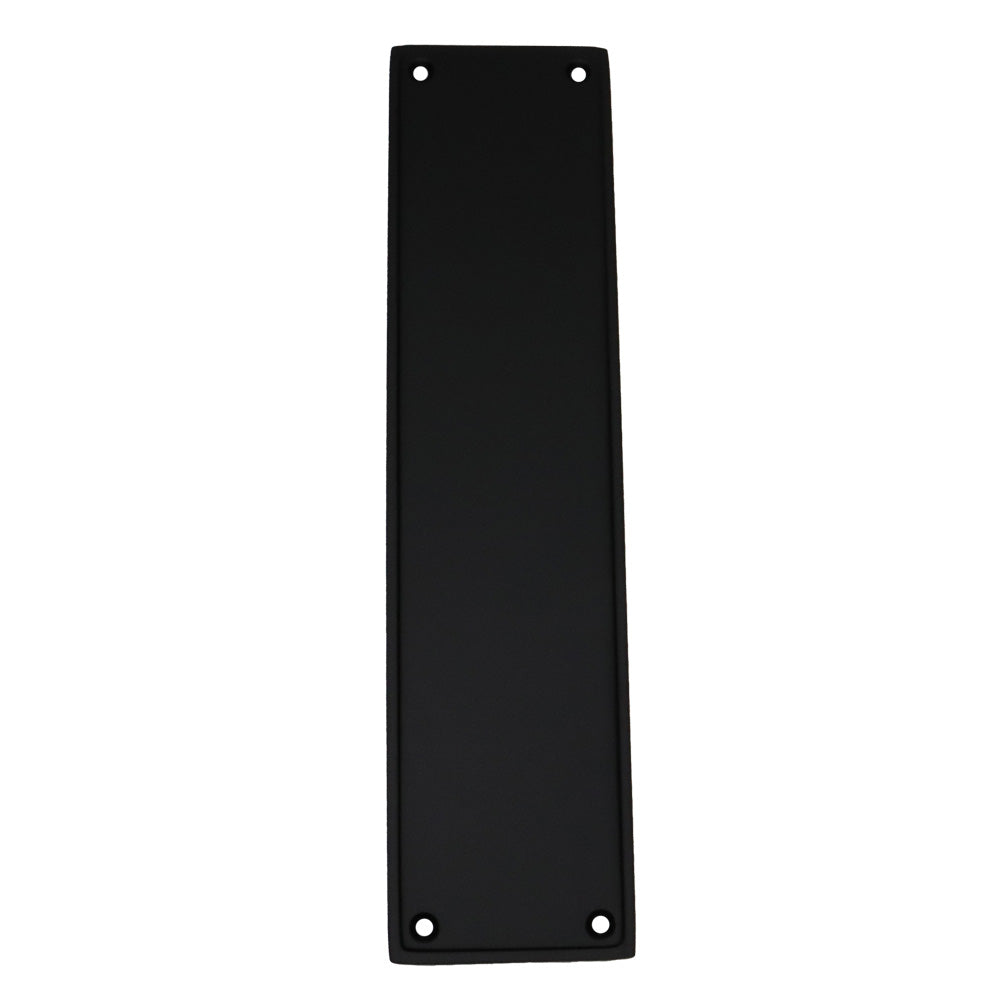 Emtek 86436US19 Modern Push Plate Flat Black Finish Main image