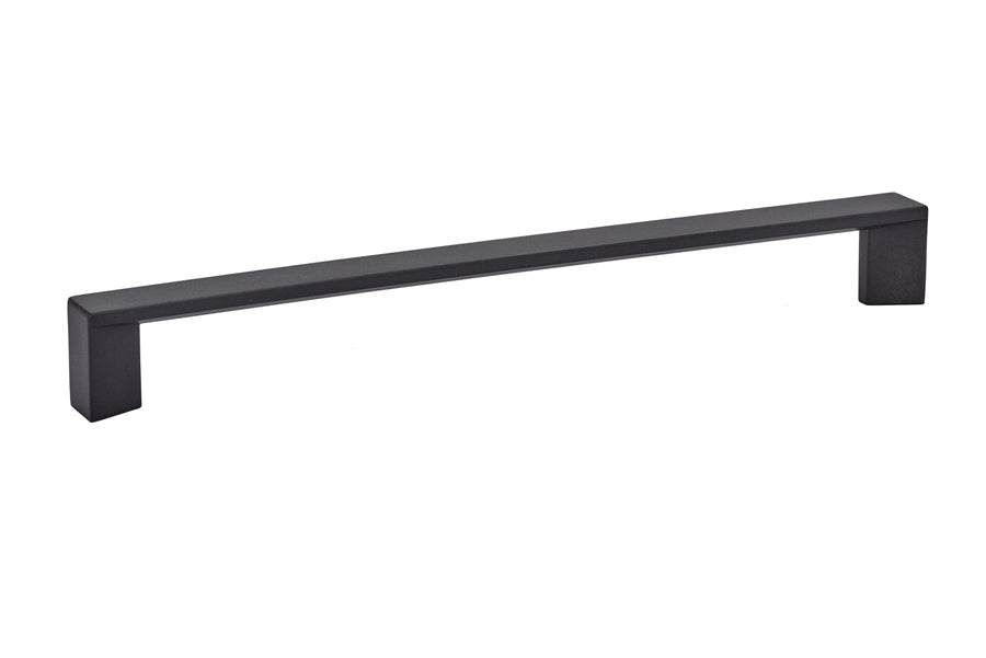Emtek 86438US19 Trinity Cabinet Pull with 8" Center To Center Flat Black Finish Main image